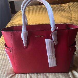 Michael Kors Cherry Red Tote